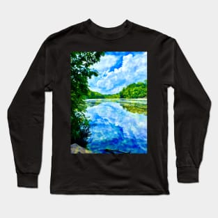 Fluffy Cloud Reflection by Pamela Storch Long Sleeve T-Shirt